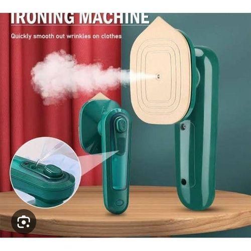 New Arrival Electric Mini Steam Iron Portable Wet and Dry Hot Fabric Handheld Garment Steamer Ironing Wrinkles Lightweight Iron Box Home Travel Dorm Clothes Steam Nonstick Soleplate Cleaner Sanitiser