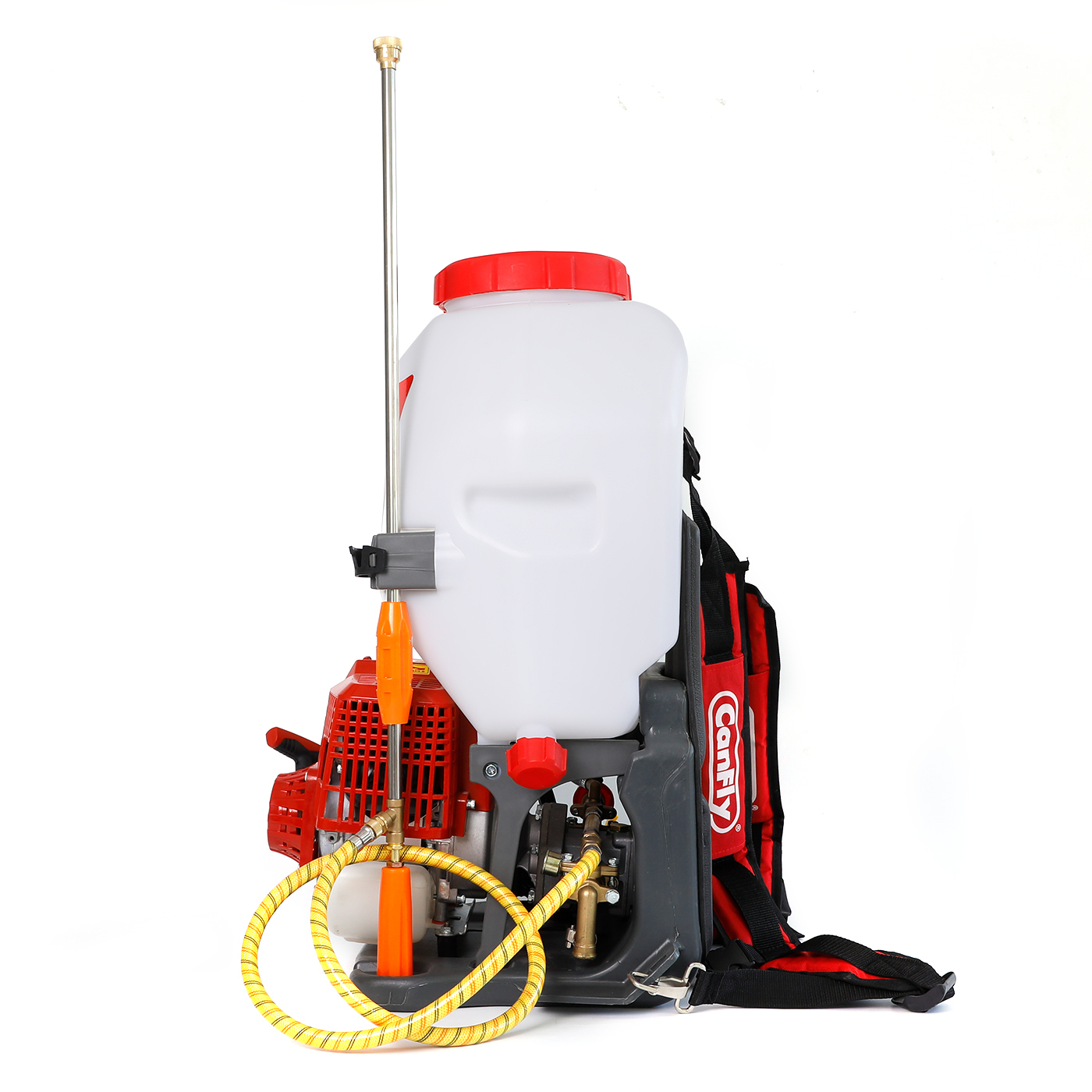 anfly CF968 Power Sprayer 4-Stroke Petrol Knapsack Sprayer with C139 Engine, Brass Lance and Hose for Farm, Garden and Pest Control