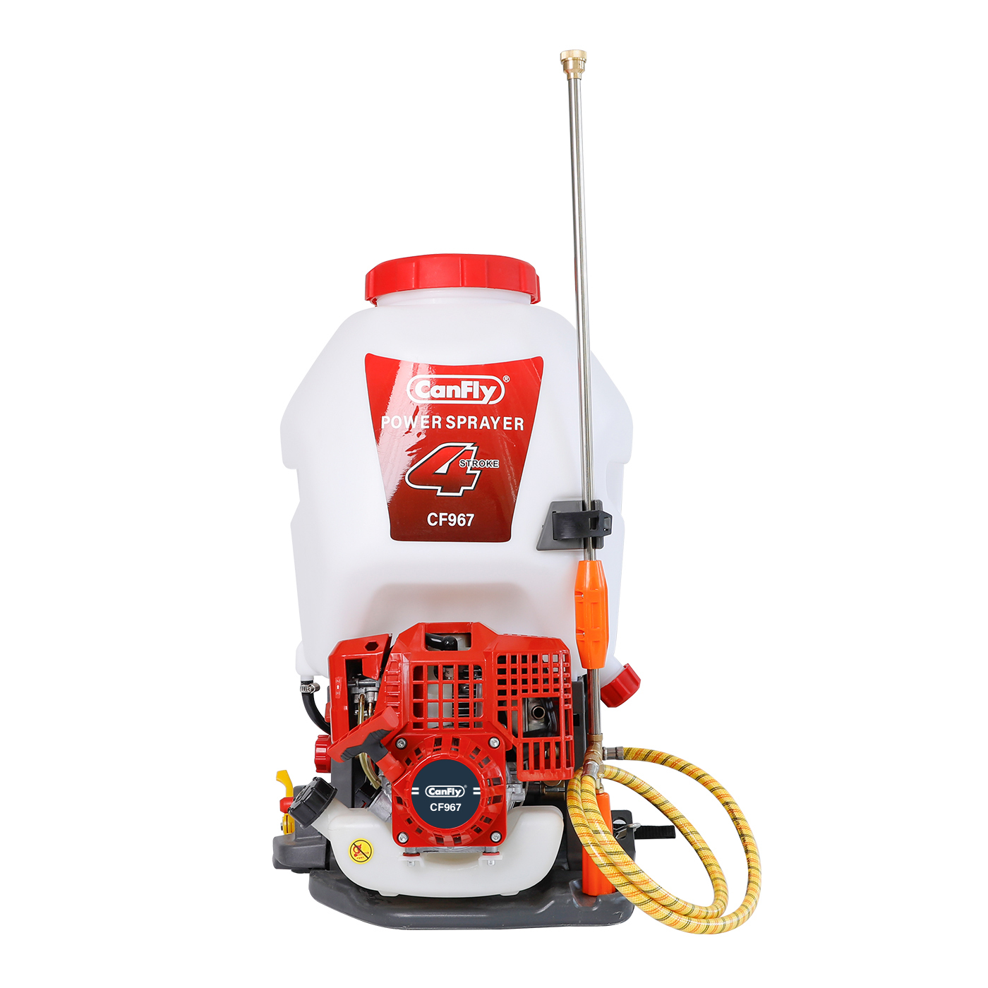 anfly CF968 Power Sprayer 4-Stroke Petrol Knapsack Sprayer with C139 Engine, Brass Lance and Hose for Farm, Garden and Pest Control