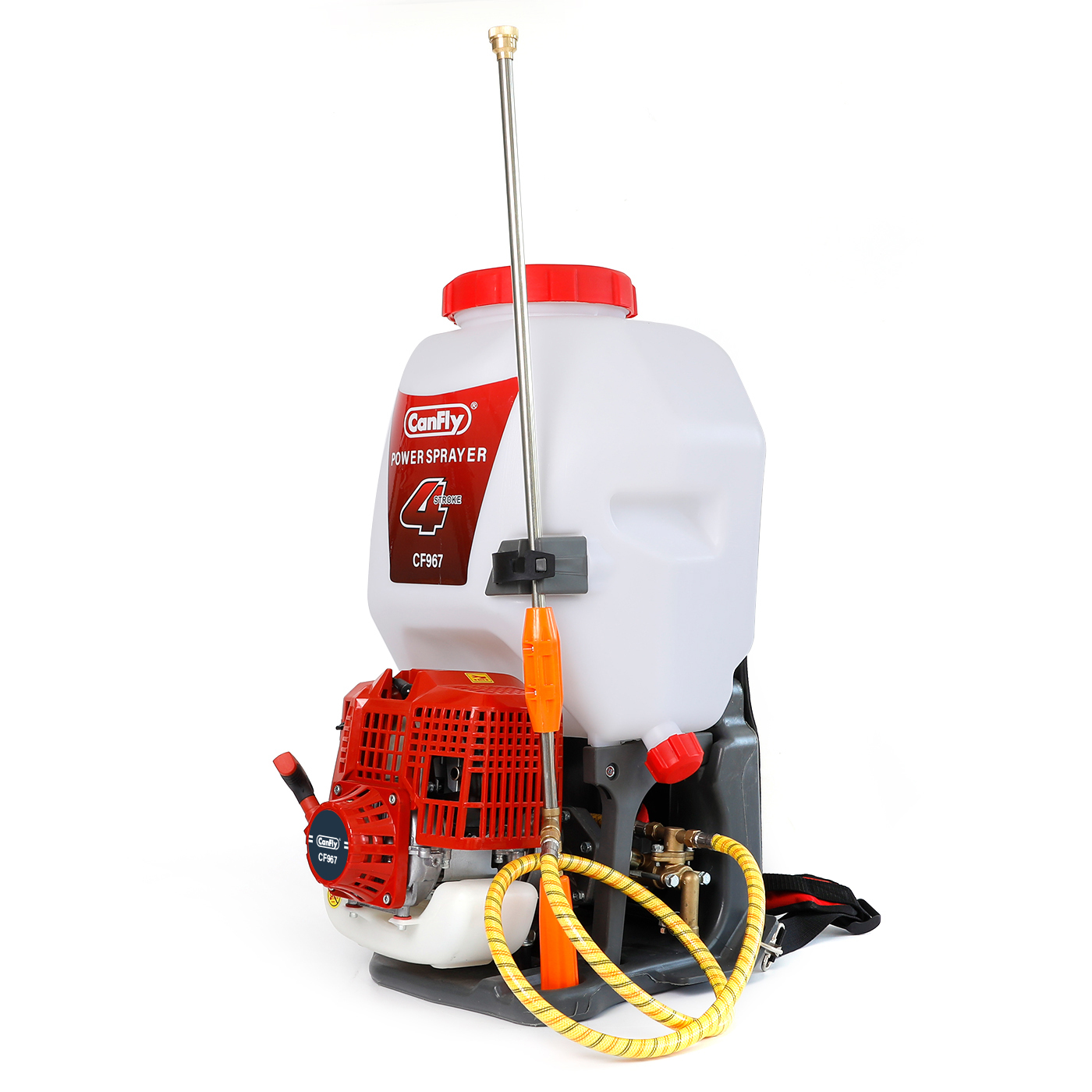 anfly CF968 Power Sprayer 4-Stroke Petrol Knapsack Sprayer with C139 Engine, Brass Lance and Hose for Farm, Garden and Pest Control