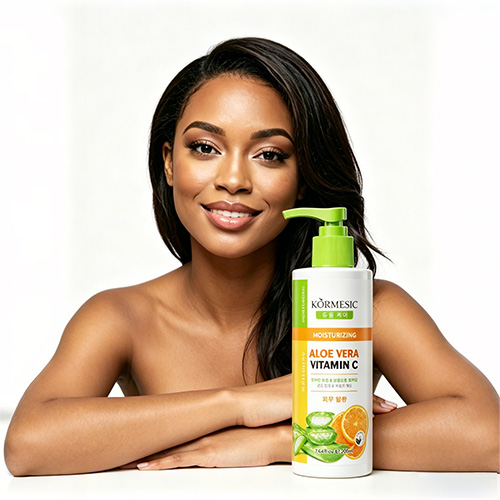 Aloe Vera + Orange Vitamin C Whitening & Moisturizing Body Lotion, especially for the dry skin and summer time