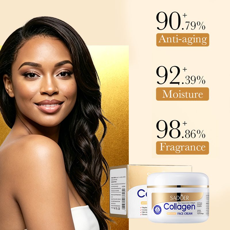 SADOER Collagen Hyalronic Anti-Aging Resist-Wrinkle & Whitening Facial Cream 100g