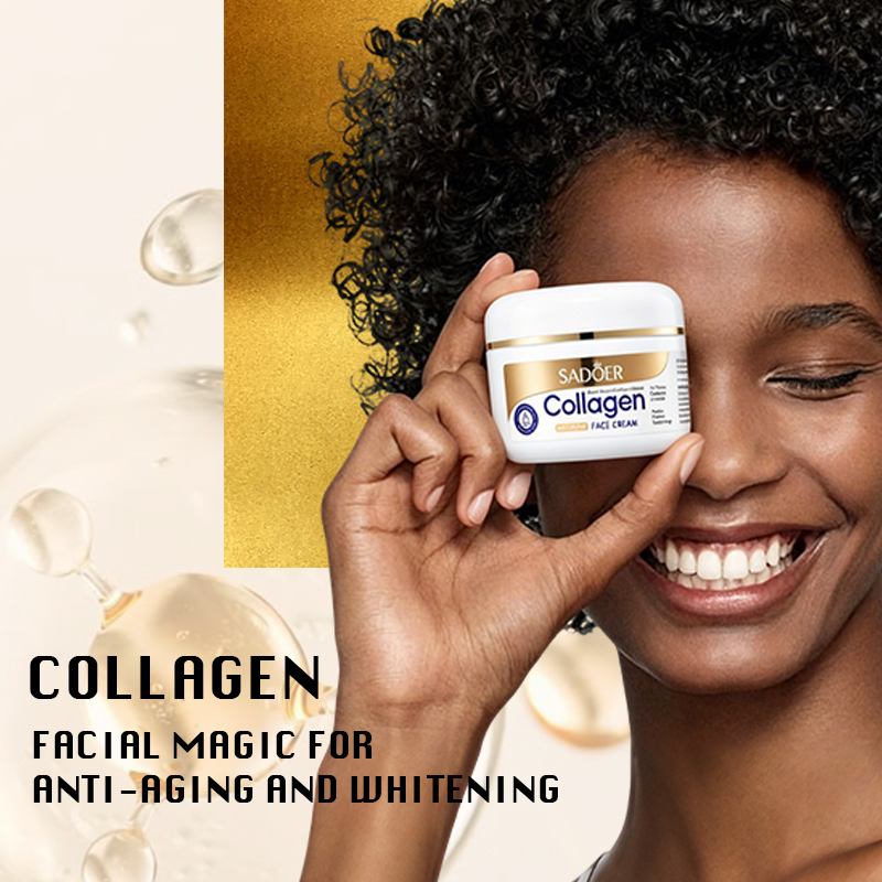 SADOER Collagen Hyalronic Anti-Aging Resist-Wrinkle & Whitening Facial Cream 100g