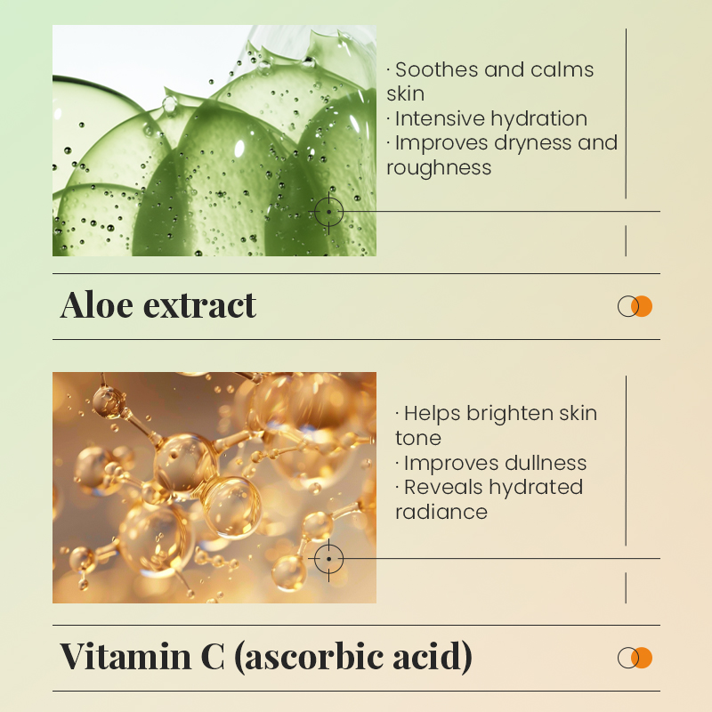 Aloe Vera + Orange Vitamin C Whitening & Moisturizing Body Lotion, especially for the dry skin and summer time