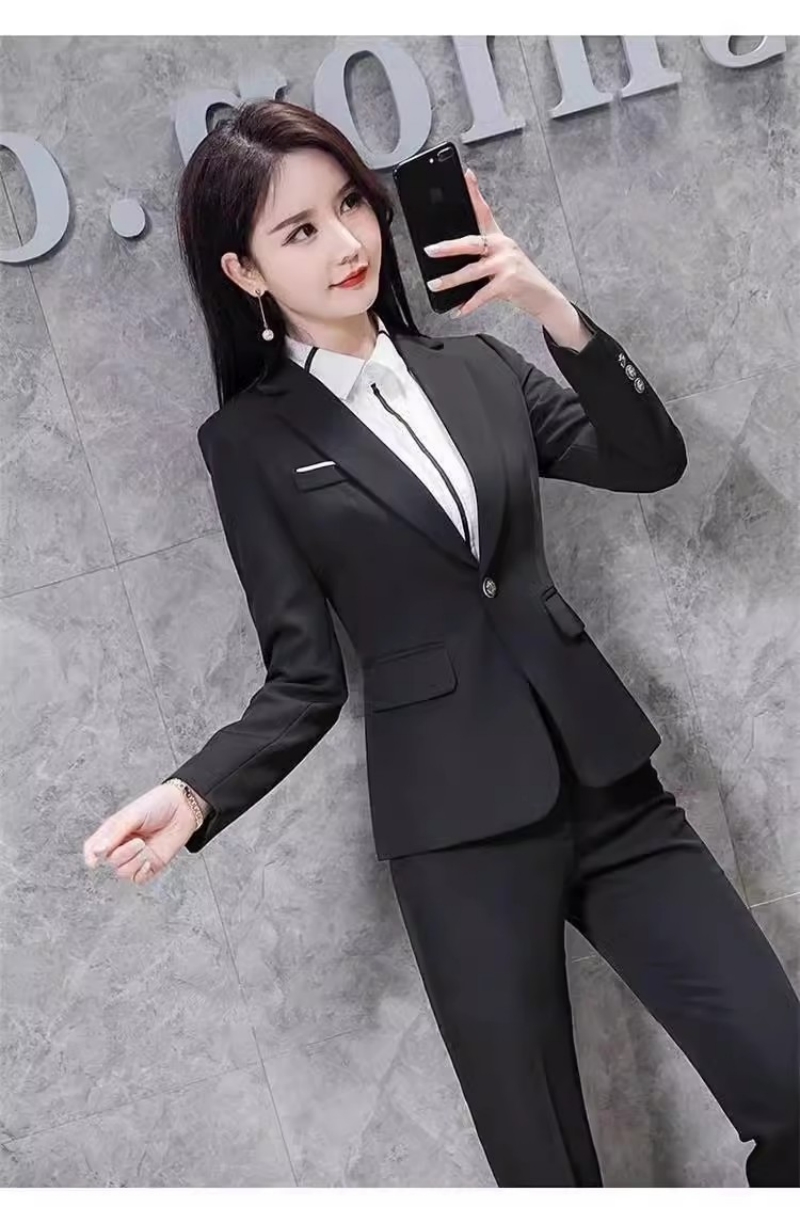 Hot Selling High-end Women's Professional Blazer Skirt Suit in Africa New Arrival for Spring Autumn & Winter, Fashion Elegant Formal Business Outfit for Office Ladies