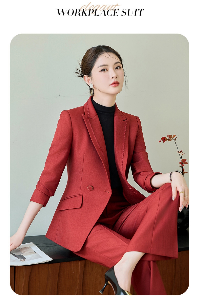 2026 New Arrival High-End Elegant Women's 2-Piece Suit Set Fashion Stylish Formal Business Blazer Jacket Versatile Commuter Office Workwear Professional Career Outfit for Ladies