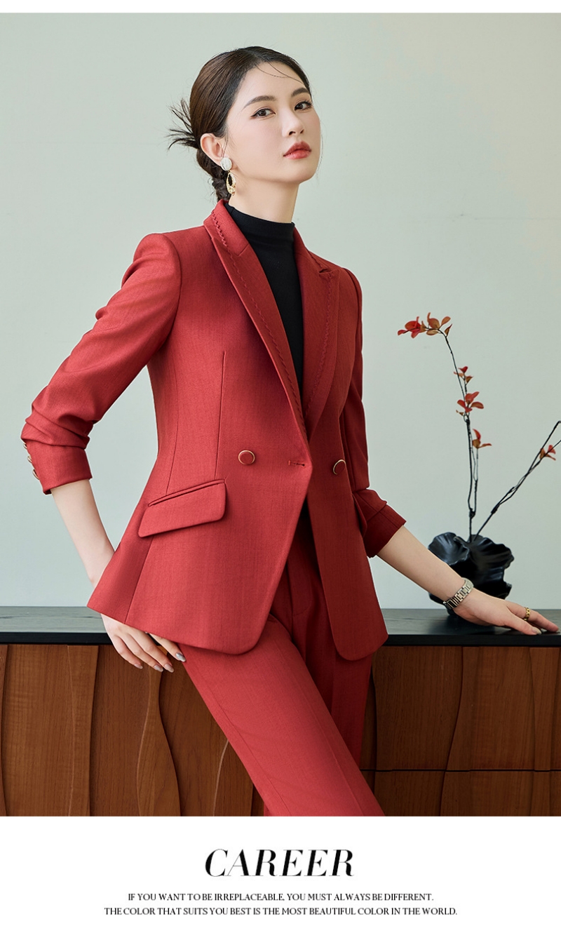 2026 New Arrival High-End Elegant Women's 2-Piece Suit Set Fashion Stylish Formal Business Blazer Jacket Versatile Commuter Office Workwear Professional Career Outfit for Ladies