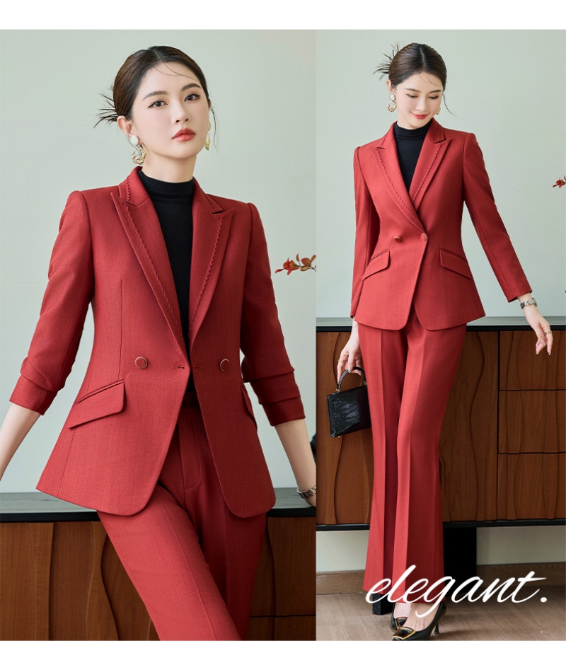2026 New Arrival High-End Elegant Women's 2-Piece Suit Set Fashion Stylish Formal Business Blazer Jacket Versatile Commuter Office Workwear Professional Career Outfit for Ladies