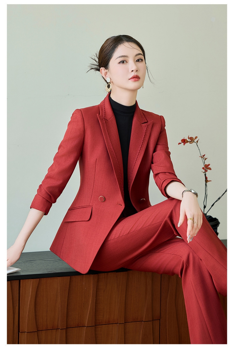2026 New Arrival High-End Elegant Women's 2-Piece Suit Set Fashion Stylish Formal Business Blazer Jacket Versatile Commuter Office Workwear Professional Career Outfit for Ladies