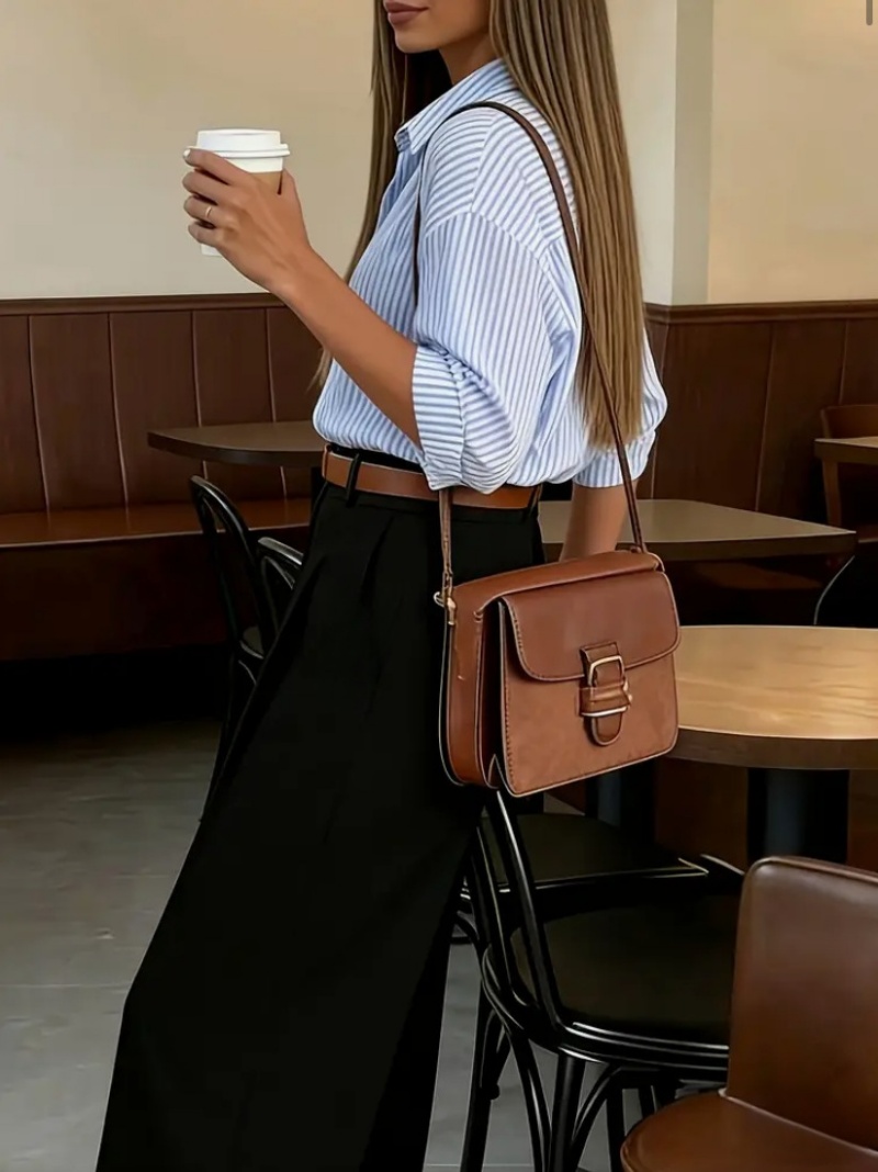 Hot Sale High-End New Arrival African Popular Women's Spring Summer Casual Stylish Multi-Pocket Relaxed Fit Wide Leg Suit Pants Business Commute Formal Office Work Trousers for Office Ladies