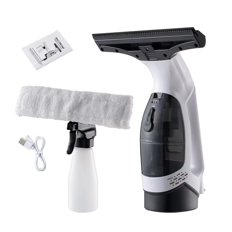 Multifunctional Electric Cordless Window Cleaner Machine White Cordless Rechargeable Automatic Portable Glass Cleaner Tools