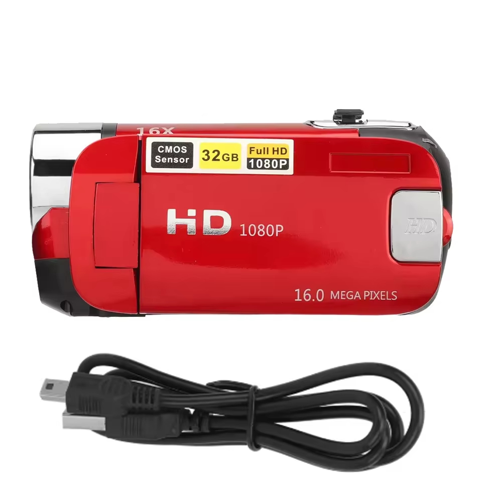 1080P 16MP Digital Camera 2.7 Inch Rotatable Screen Camcorder with USB Cable 16X Zoom HD Video Recorder With Fill Light New