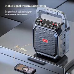 Portable Bluetooth Karaoke Speaker with Microphone Wireless Rechargeable Karaoke Machine for Outdoor Party Holiday Gathering