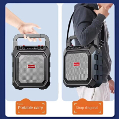 Portable Bluetooth Karaoke Speaker with Microphone Wireless Rechargeable Karaoke Machine for Outdoor Party Holiday Gathering