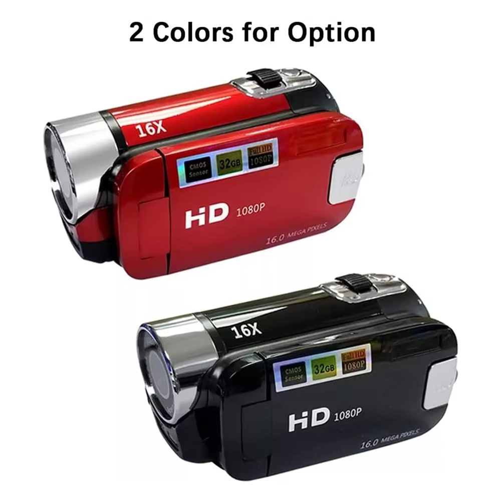 1080P 16MP Digital Camera 2.7 Inch Rotatable Screen Camcorder with USB Cable 16X Zoom HD Video Recorder With Fill Light New