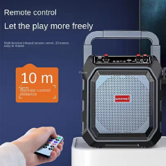 Portable Bluetooth Karaoke Speaker with Microphone Wireless Rechargeable Karaoke Machine for Outdoor Party Holiday Gathering