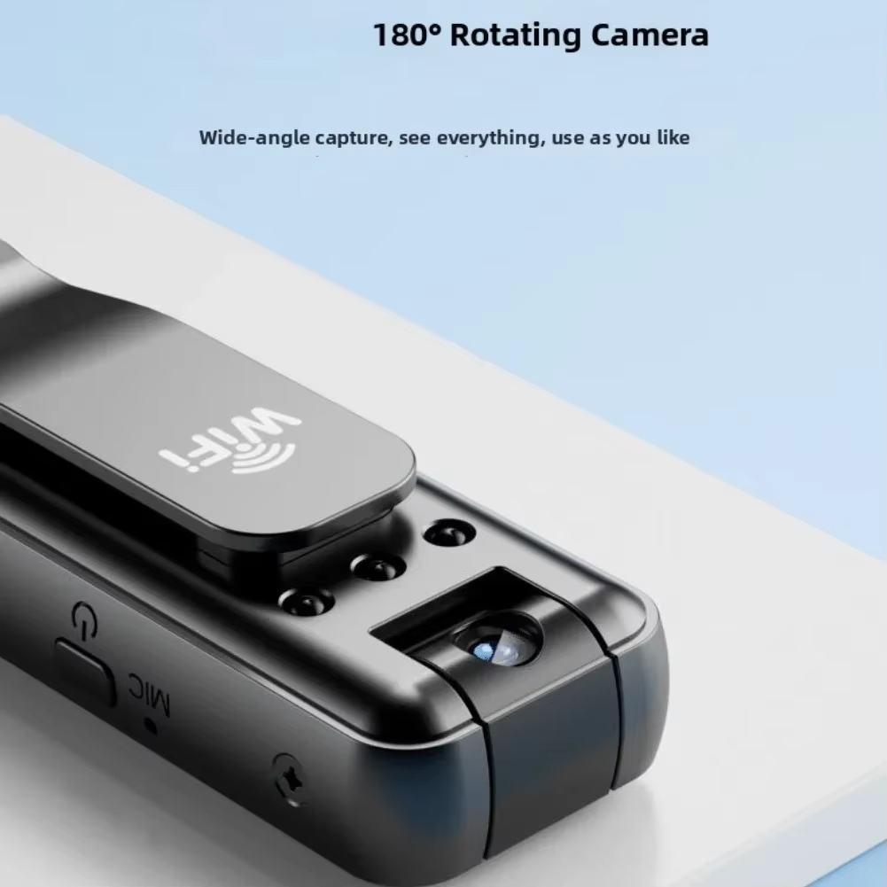 Wireless WiFi Sports Camera Compact Action Cam With Video Recording Portable Body-Came For Outdoor Cycling Photography Accessory