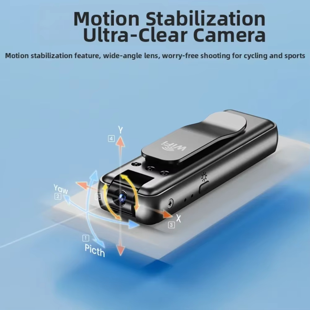Wireless WiFi Sports Camera Compact Action Cam With Video Recording Portable Body-Came For Outdoor Cycling Photography Accessory