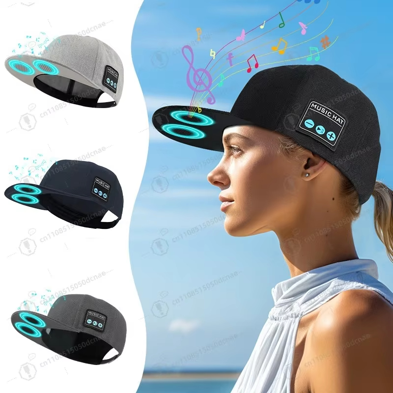 Bluetooth 5.4 Speaker Hat Dual Speakers Outdoor Sports Wireless Music Baseball Cap