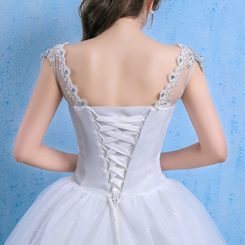 Ethereal Dreamy French Luxury Lace Wedding Dress Off-the-Shoulder Plus Size Bridal Gown with Long Train
