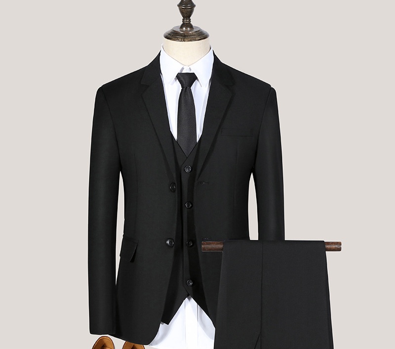Hot Sale High Quality Men's Slim Fit 4 Piece Suit Set Blazer+Vest+Pants+Shirt Formal Wedding Groom Groomsman Group Outfit