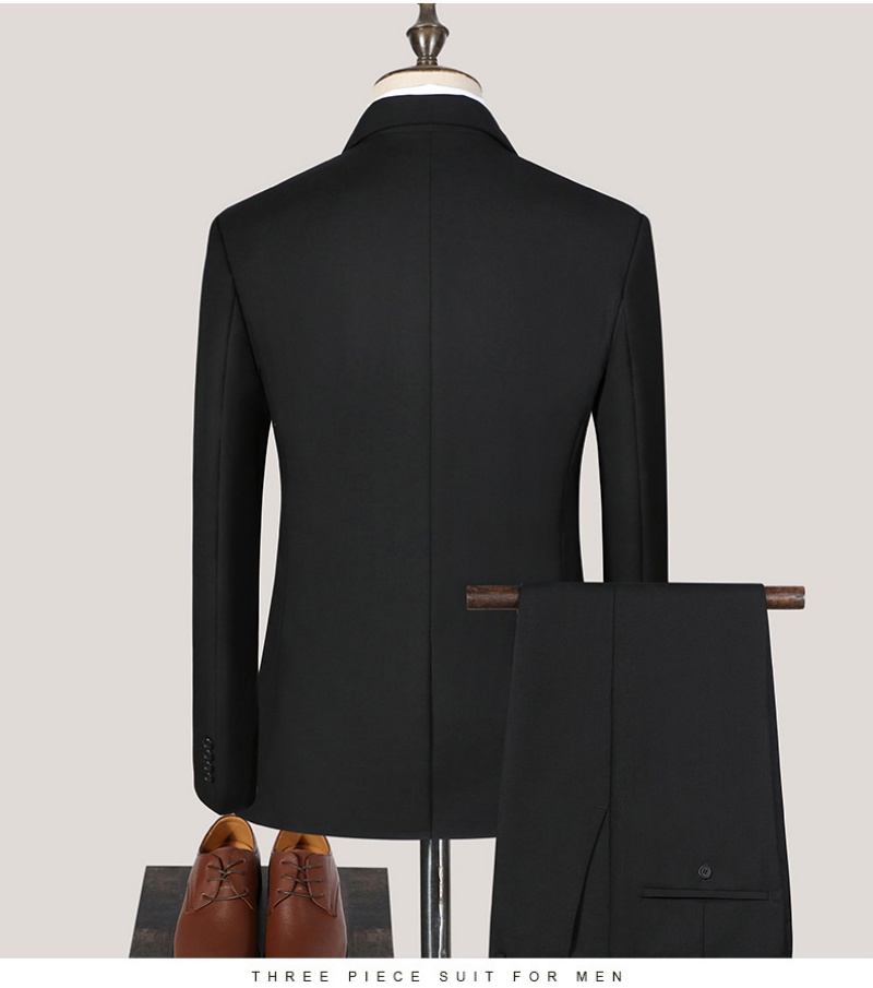 Hot Sale High Quality Men's Slim Fit 4 Piece Suit Set Blazer+Vest+Pants+Shirt Formal Wedding Groom Groomsman Group Outfit