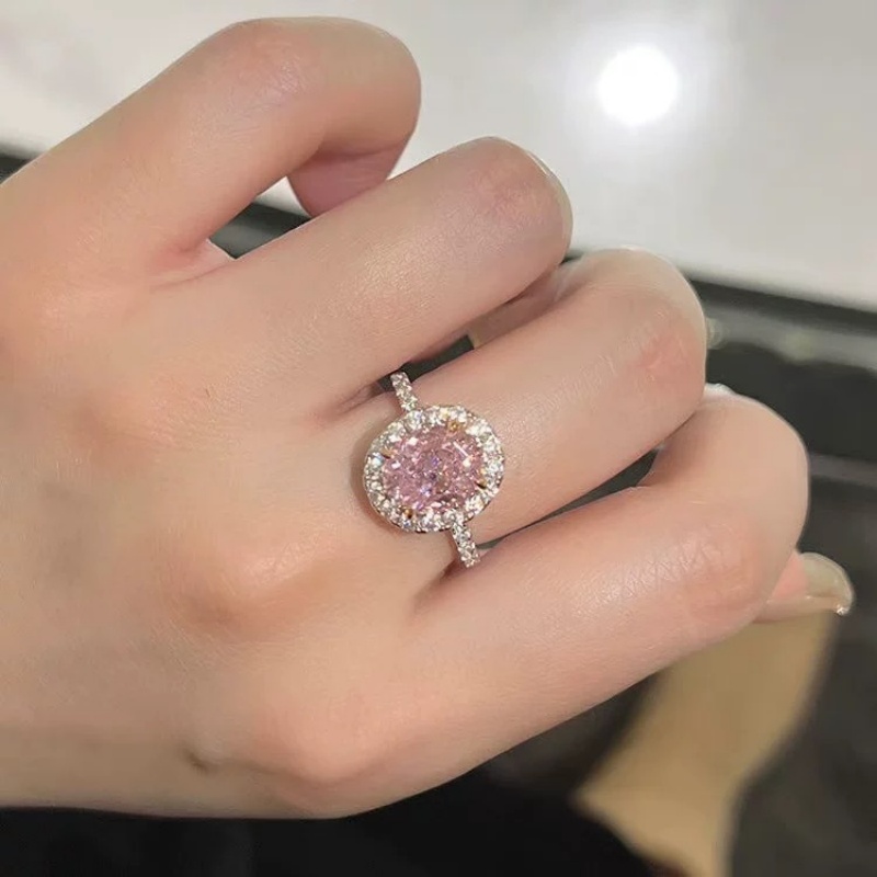 Bestseller Fashion Luxury Wedding Open Couple Rings 1CT Moissanite Simulant Cubic Zirconia 6-Prong Adjustable Silver Promise Matching Rings for Women