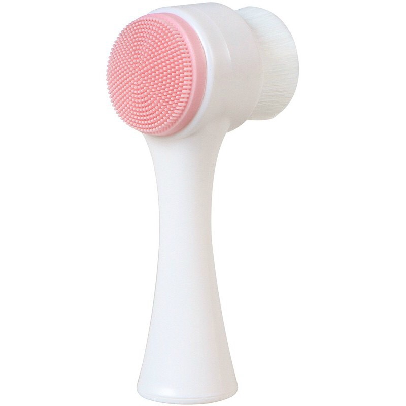 3D silicone facial cleansing brush, manual facial cleansing brush, facial cleansing device, soft bristle cleaning brush, double-sided massage brush