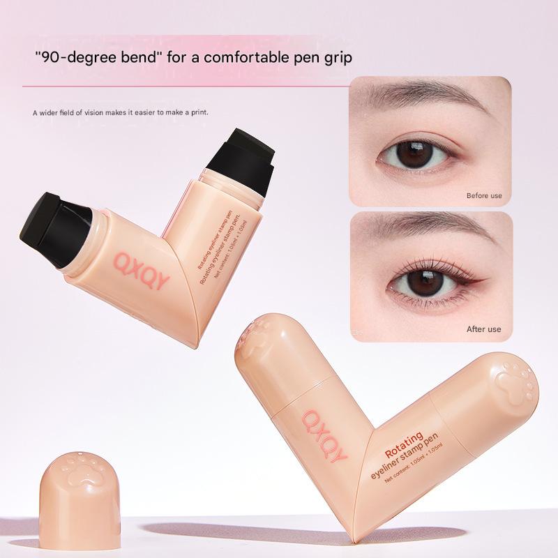 Eyeliner Stamp Pen: Natural, Long-lasting, Quick-drying, Waterproof, One-Step Stamp, Suitable for Beginners and Cross-border Use, Double-ended Stamp view 3