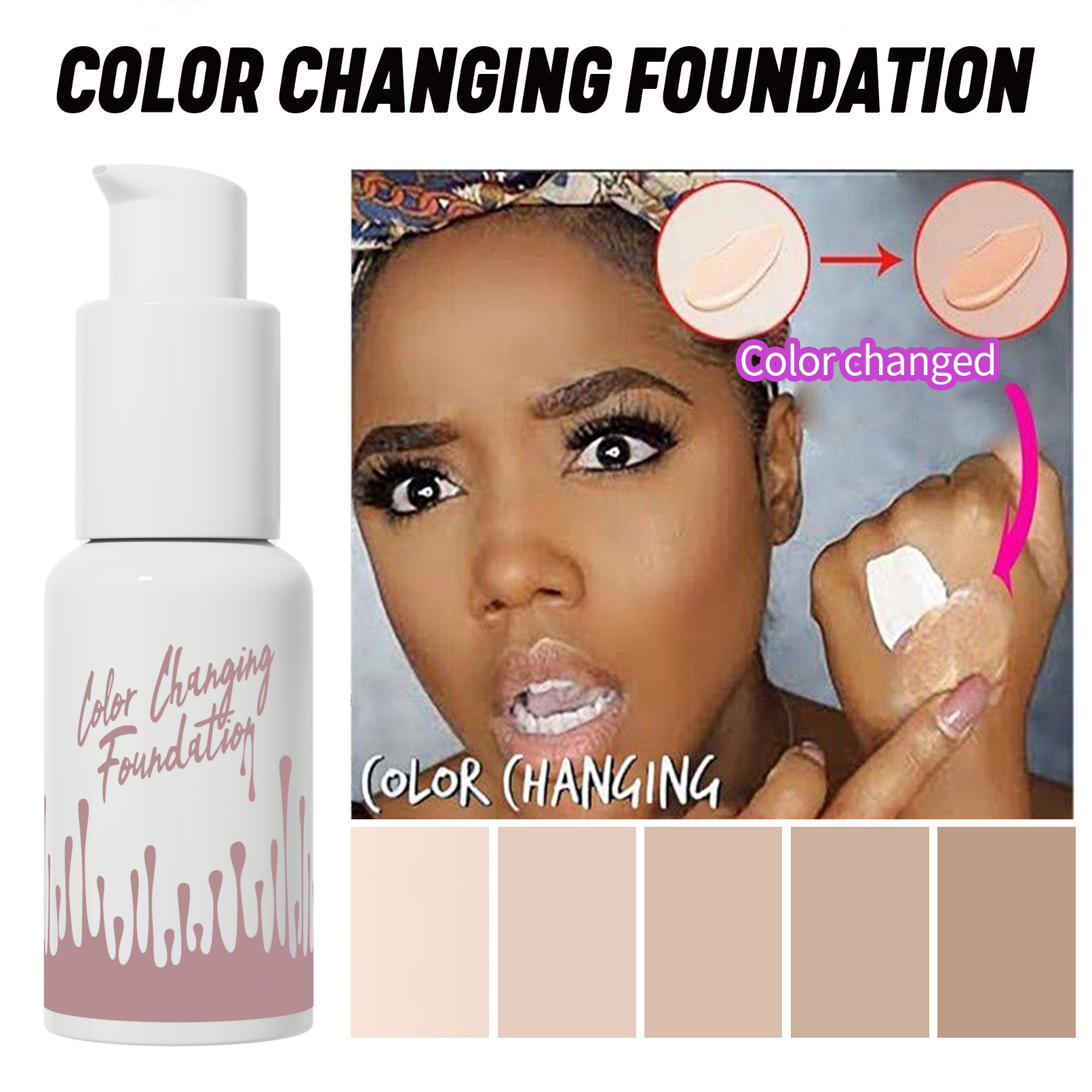 HelloKiss Foundation - Waterproof, Concealing, Natural, Long-Lasting, Hydrating, Lightweight, Moisturizing Foundation Cream view 4