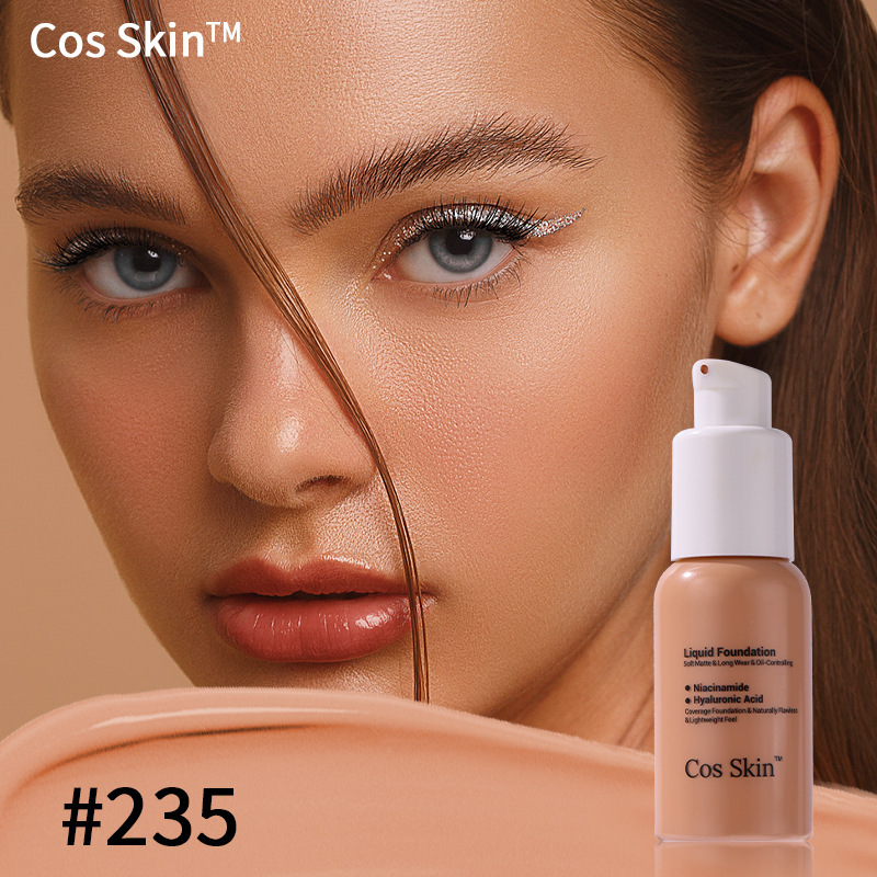 CosSkin Foundation - Waterproof, Concealing, Natural, Long-Lasting, Hydrating, Lightweight, Moisturizing Foundation Cream view 4