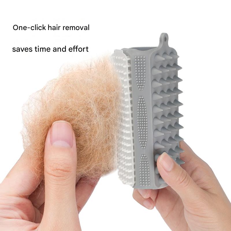 Pet bathing brush, dog cleaning supplies, bath brush, cat bathing massage brush, hair removal pet supplies