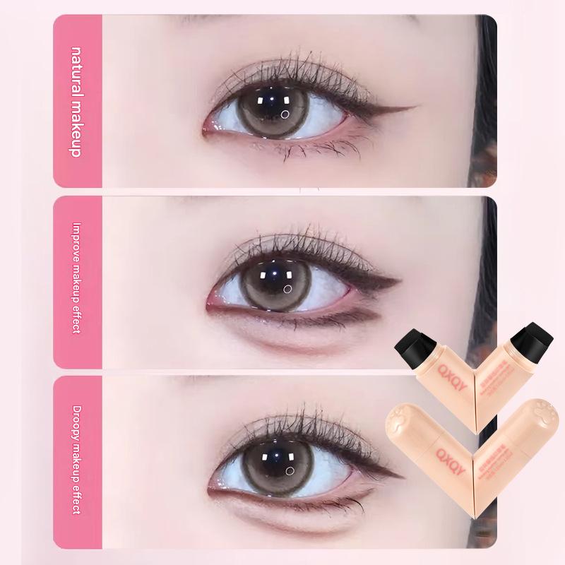 Eyeliner Stamp Pen: Natural, Long-lasting, Quick-drying, Waterproof, One-Step Stamp, Suitable for Beginners and Cross-border Use, Double-ended Stamp