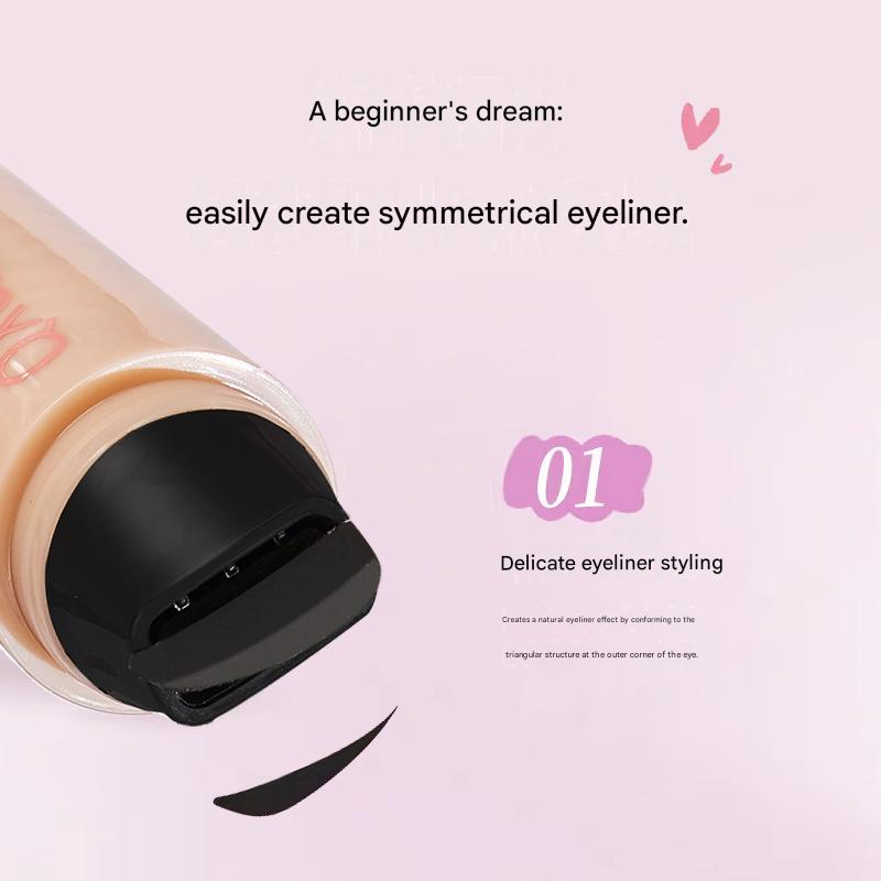 Eyeliner Stamp Pen: Natural, Long-lasting, Quick-drying, Waterproof, One-Step Stamp, Suitable for Beginners and Cross-border Use, Double-ended Stamp view 2
