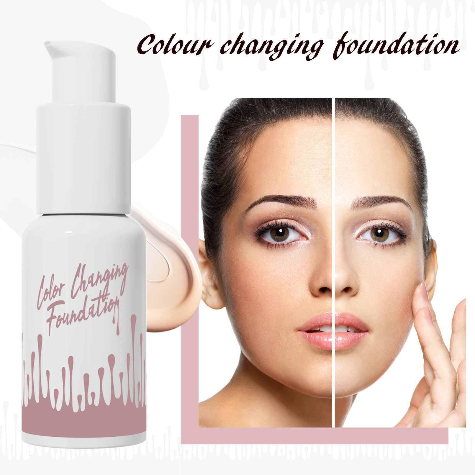 HelloKiss Foundation - Waterproof, Concealing, Natural, Long-Lasting, Hydrating, Lightweight, Moisturizing Foundation Cream view 2