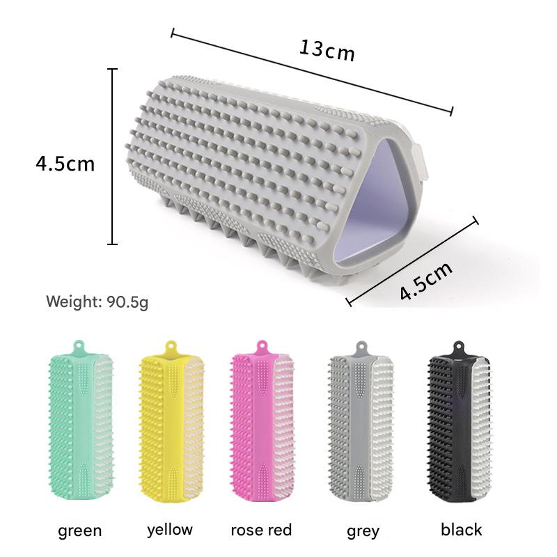 Pet bathing brush, dog cleaning supplies, bath brush, cat bathing massage brush, hair removal pet supplies