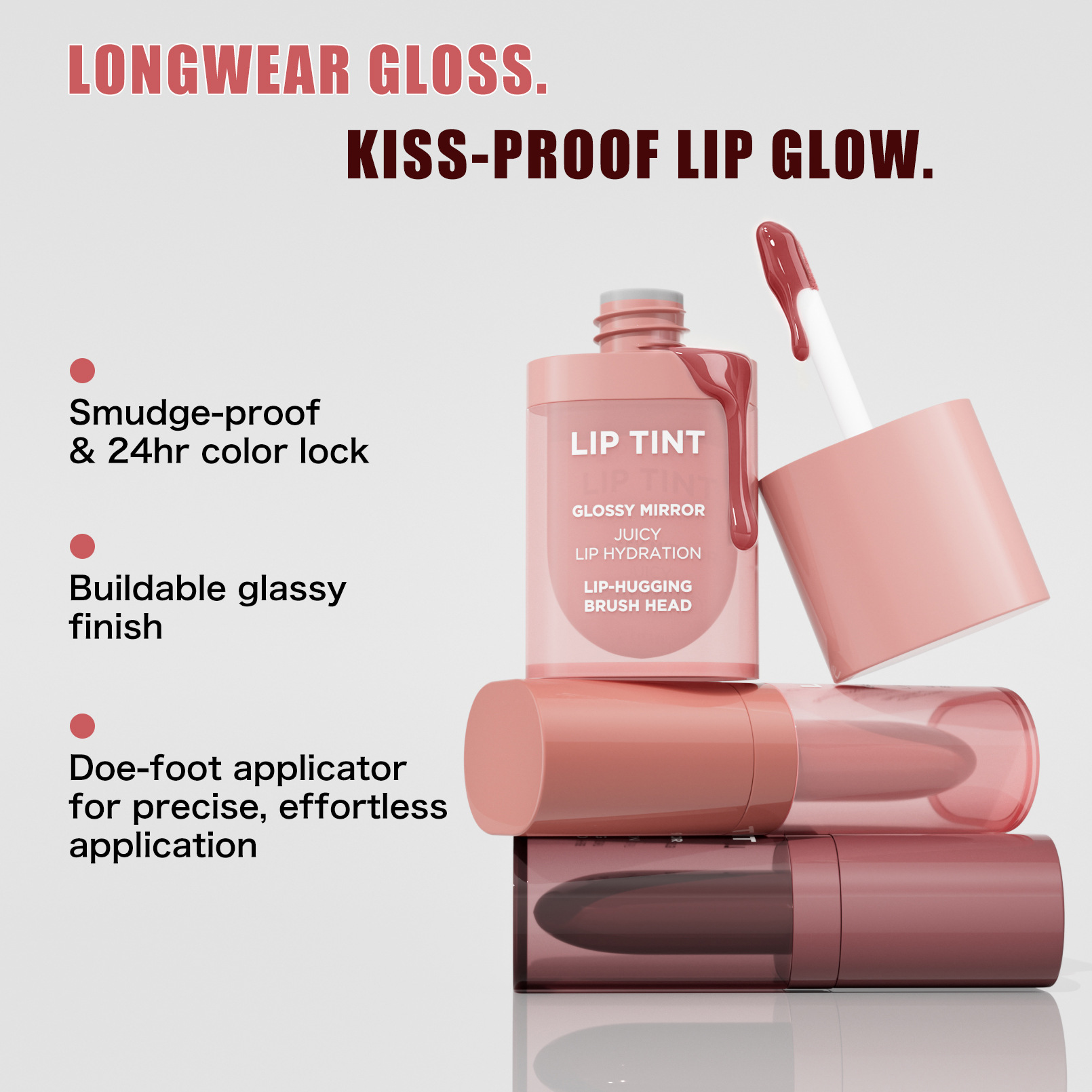 High-Shine Glossy Lip Tint – Brightening, Moisturizing, and Pigmented view 2