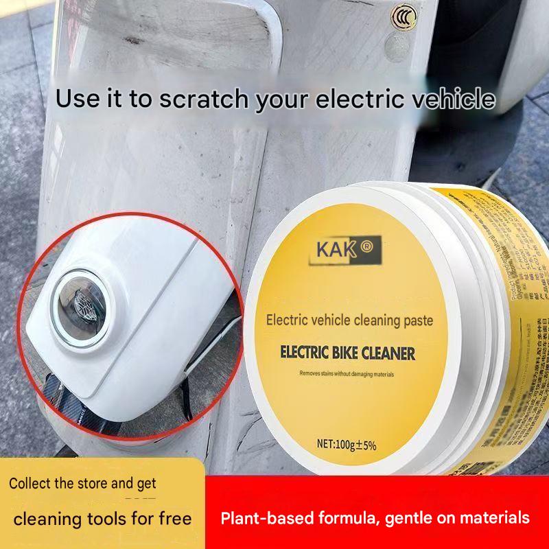 Electric Vehicle Cleaning Paste – Scratch Repair for E-Scooters and E-Bikes (Safe on Materials, Coconut Oil-Based)