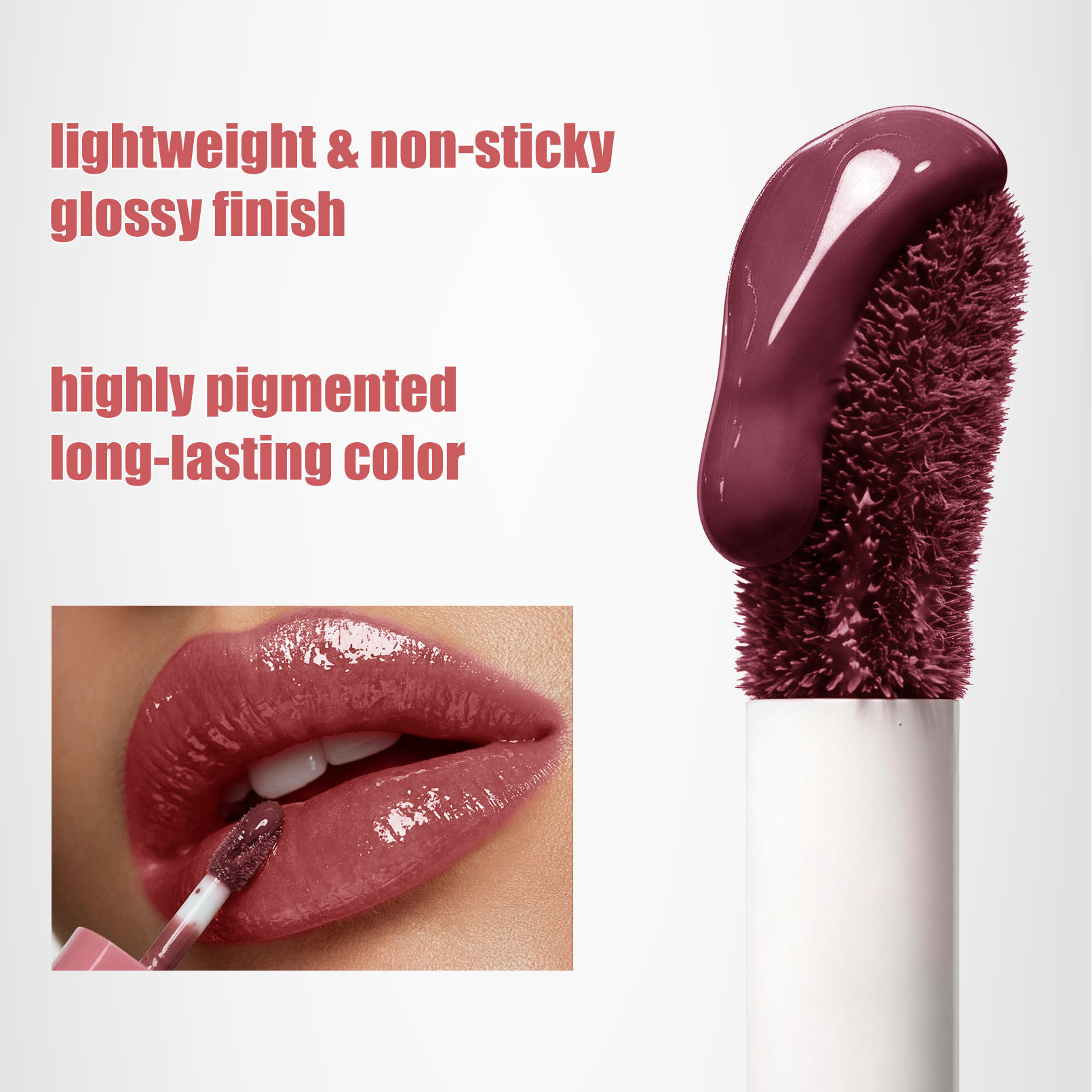 High-Shine Glossy Lip Tint – Brightening, Moisturizing, and Pigmented view 3
