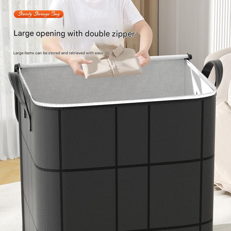 Large-Capacity Top-Opening Storage Bag — Household Quilt, Clothing, Moving, and Dormitory Organizer