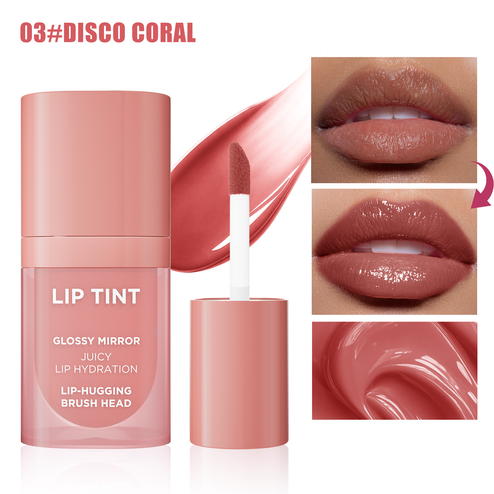 High-Shine Glossy Lip Tint – Brightening, Moisturizing, and Pigmented view 5