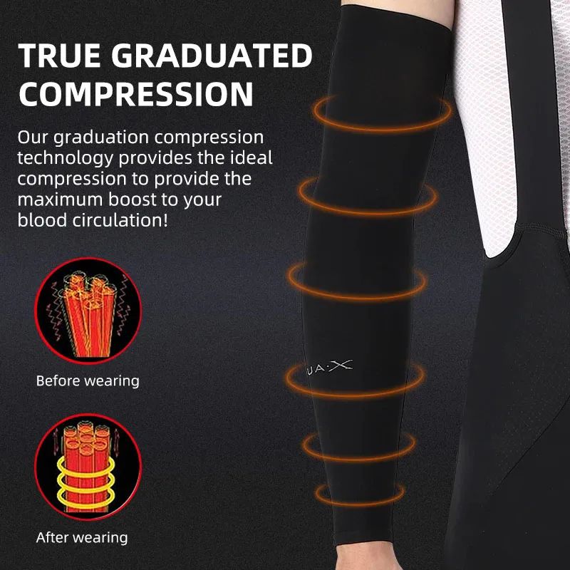 Men's Summer Sports Arm Protection UV Protection Sun Shading Ice Silk Cycling Ice Sleeves Outdoor Running Fitness Arm Cover