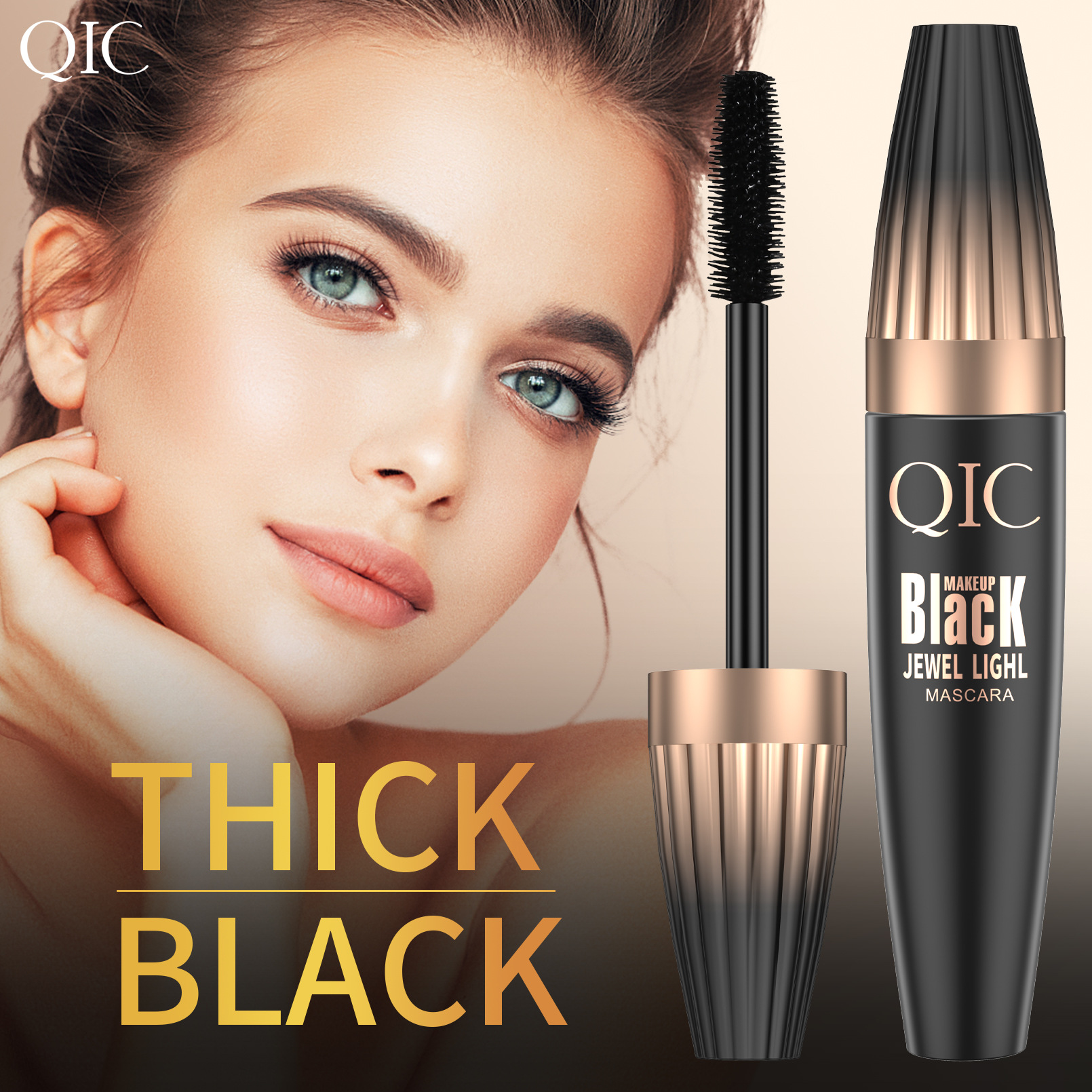 Volumizing 4D Mascara Primer: Lengthening, Thickening, Curling, Smudge-proof, and Waterproof Makeup