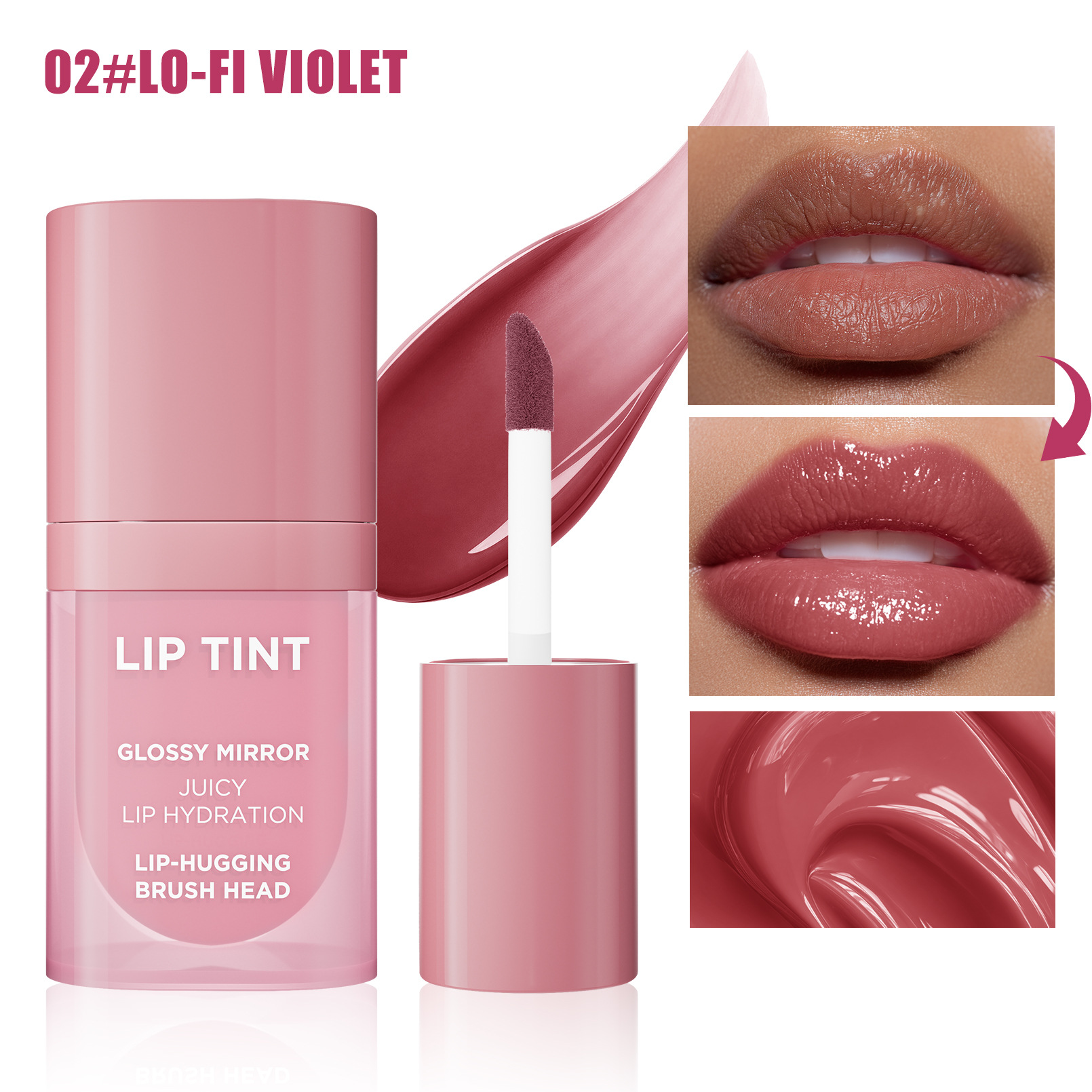 High-Shine Glossy Lip Tint – Brightening, Moisturizing, and Pigmented view 8