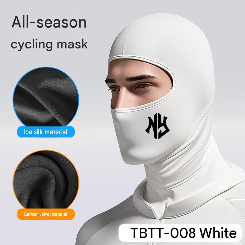 Summer Outdoor Cycling Sun-Protection Balaclava: Breathable Ice-Silk Mask with Spider-Man Heat-Transfer Print – Lightweight, Face-Slimming Pullover Style