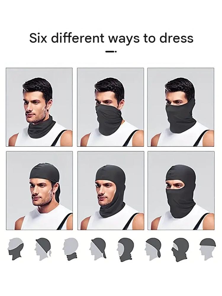 Summer Outdoor Cycling Sun-Protection Balaclava: Breathable Ice-Silk Mask with Spider-Man Heat-Transfer Print – Lightweight, Face-Slimming Pullover Style