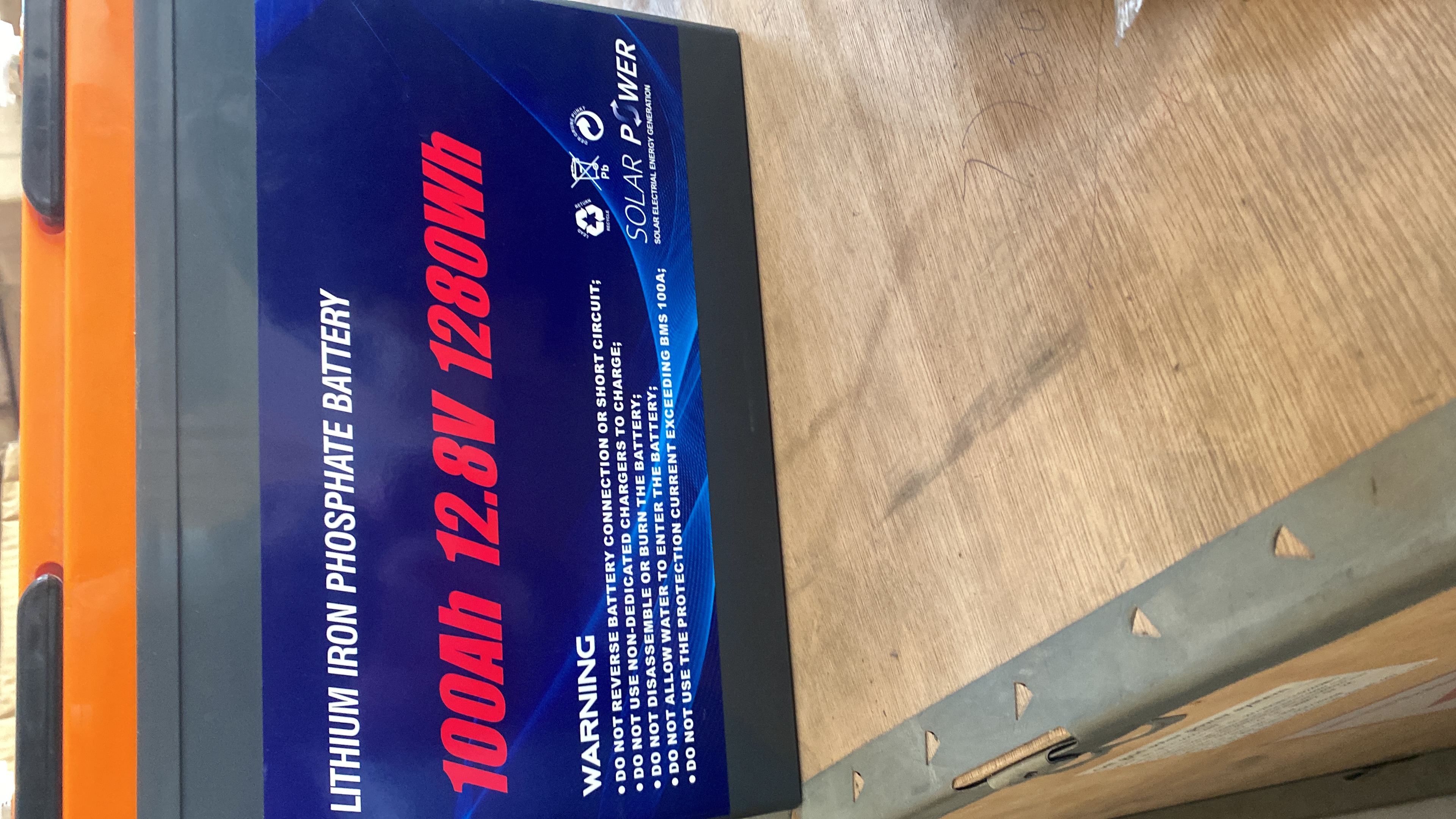 12.8V 100Ah LiFePO4 (Lithium Iron Phosphate) Battery