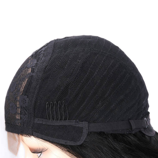 4*4inch Closure Human Hair Wigs Brazilian Straight Lace Wig Human Virgin Hair Wigs Black 8inch