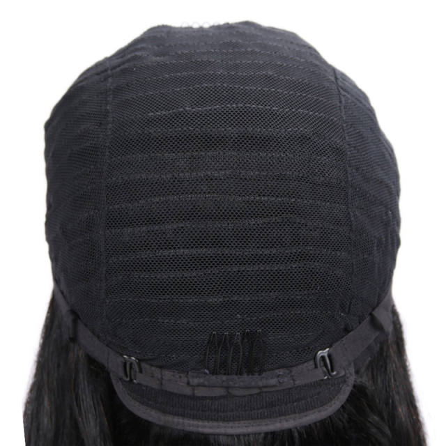 4*4inch Closure Human Hair Wigs Brazilian Straight Lace Wig Human Virgin Hair Wigs Black 8inch