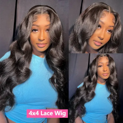 HD Transparent 13x4 13x6 Body Wave Lace Front Wig Pre Plucked 360 Lace Frontal Wig Human Hair Wigs For Women 4x4 Closure Wig Black 20inch